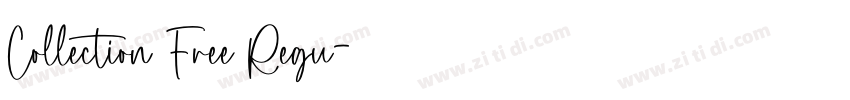 Collection Free Regu字体转换